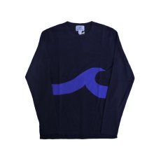 画像1: SURFSIDE SUPPLY Co サーフサイドサプライ カシミアセーター ネイビー メンズ (1)