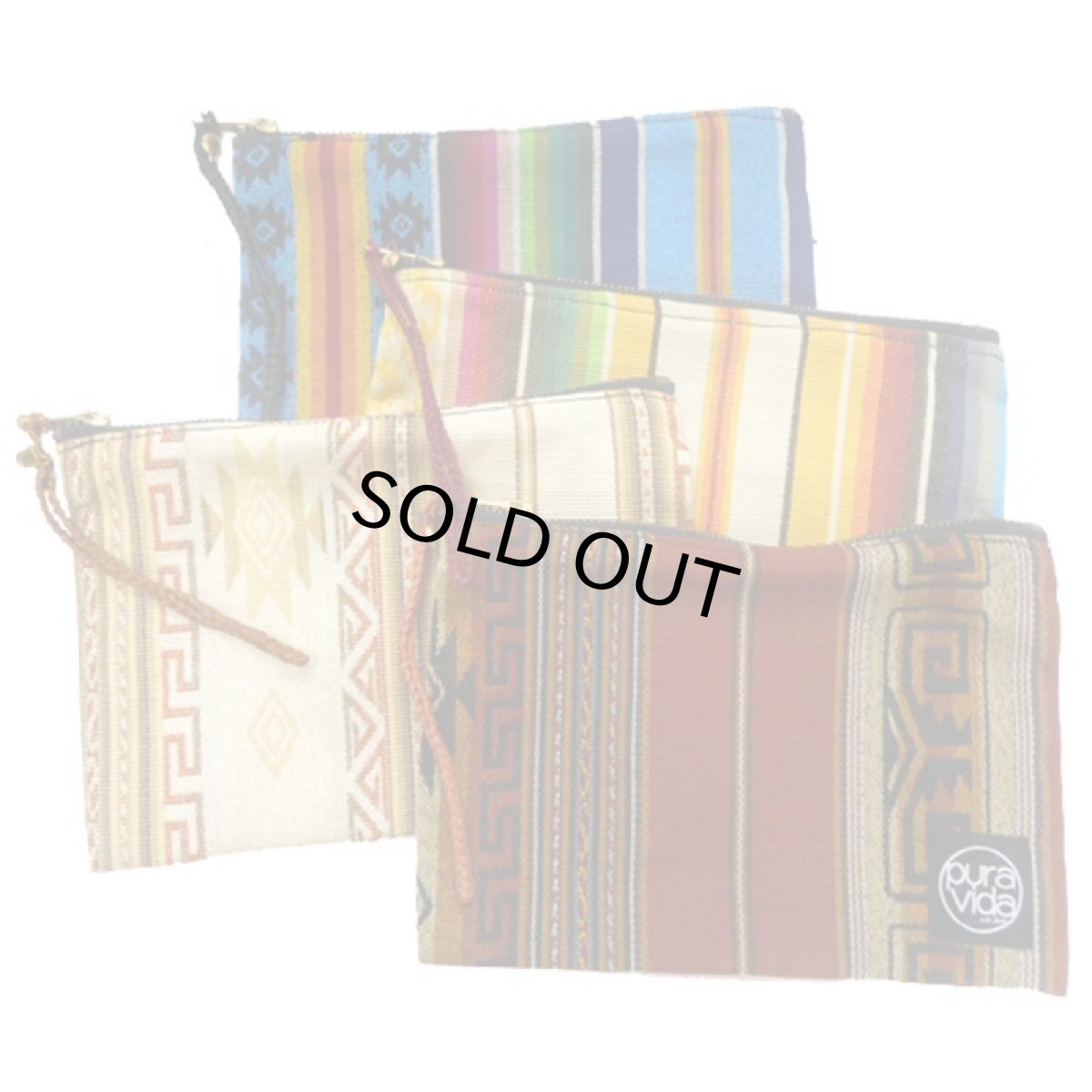 画像1: 【85%OFF】puravida bracelets プラヴィダブレスレット 総柄POUCH　 カラー 全4色 (1)