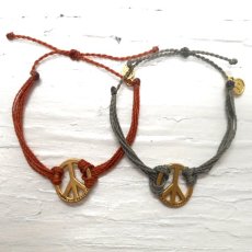 画像1: puravida bracelets プラヴィダブレスレット PEACE BITTY CHARMS カラー 全2色 (1)