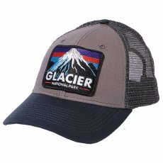 画像1: NATIONAL PARK FOUNDATION ナショナルパーク財団 メッシュCAP GLACIER DARK NAVYXGRAY  メンズ/レディース (1)