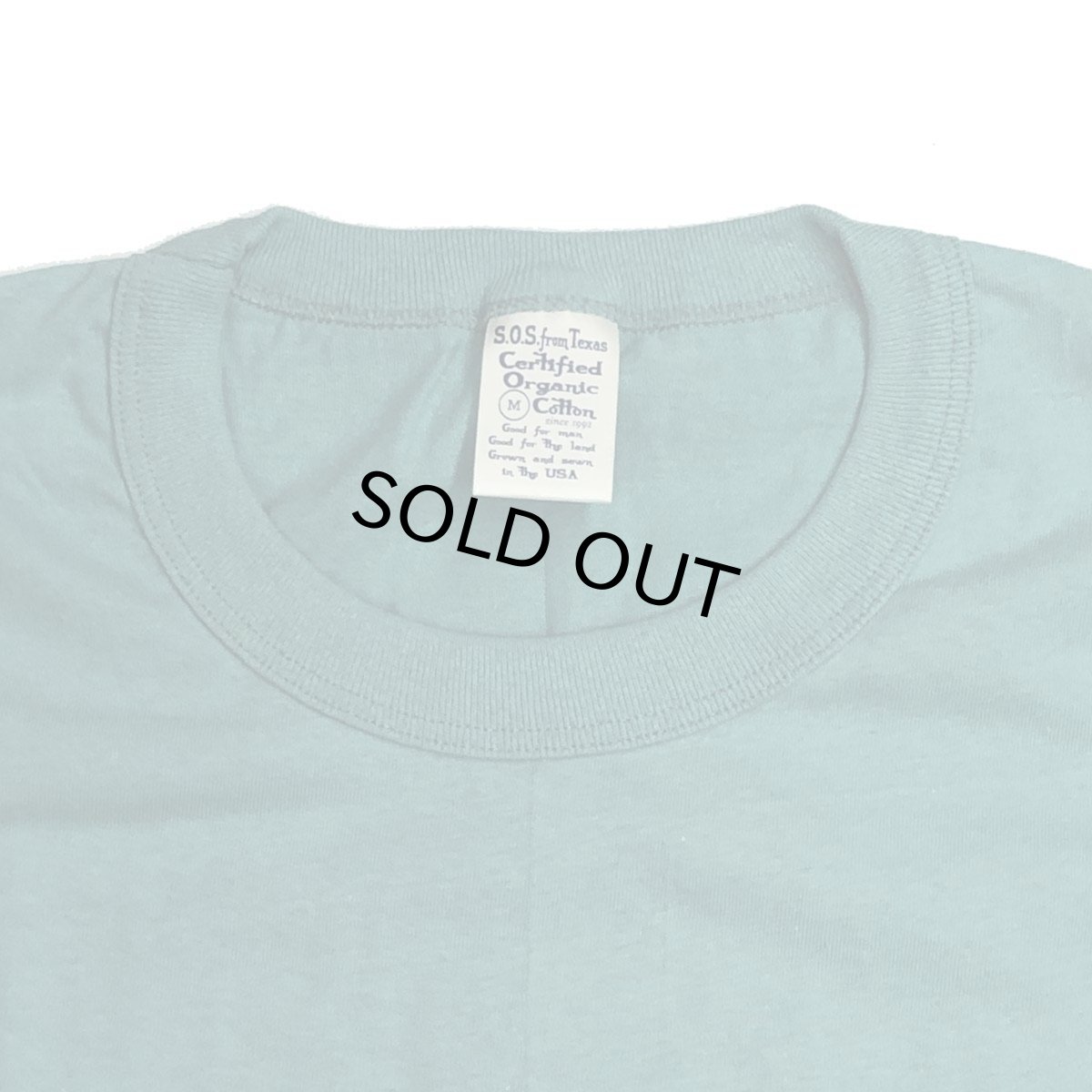 画像4: SOS FROM TEXAS エスオーエスフロムテキサス SOLID TEE 2色 ソリッドT  メンズ/レディース (4)