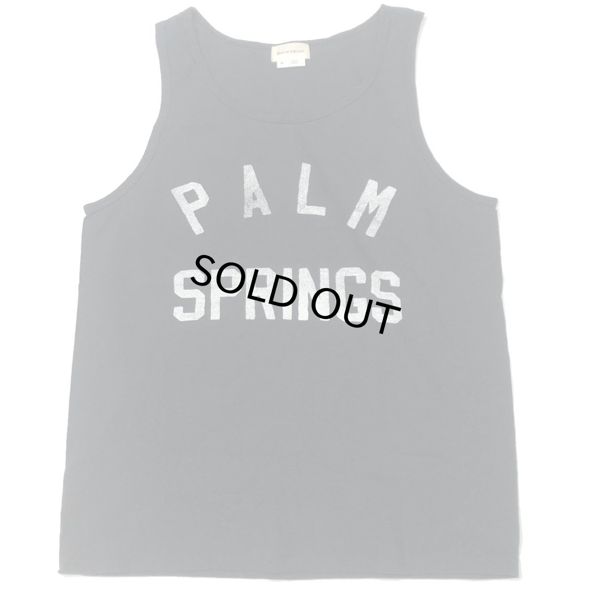 画像1: BACK HEAD バックヘッド VINTAGE PRINT TANK TOP PARM SPRINGS 全1色 メンズ/レディース (1)