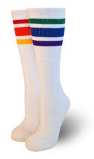 画像1: PRIDE SOCKS プライドソックス MISMATCH ホワイト メンズ (1)