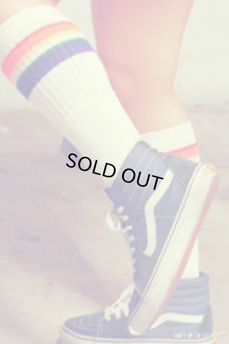 画像2: PRIDE SOCKS プライドソックス LOVE ホワイト メンズ (2)