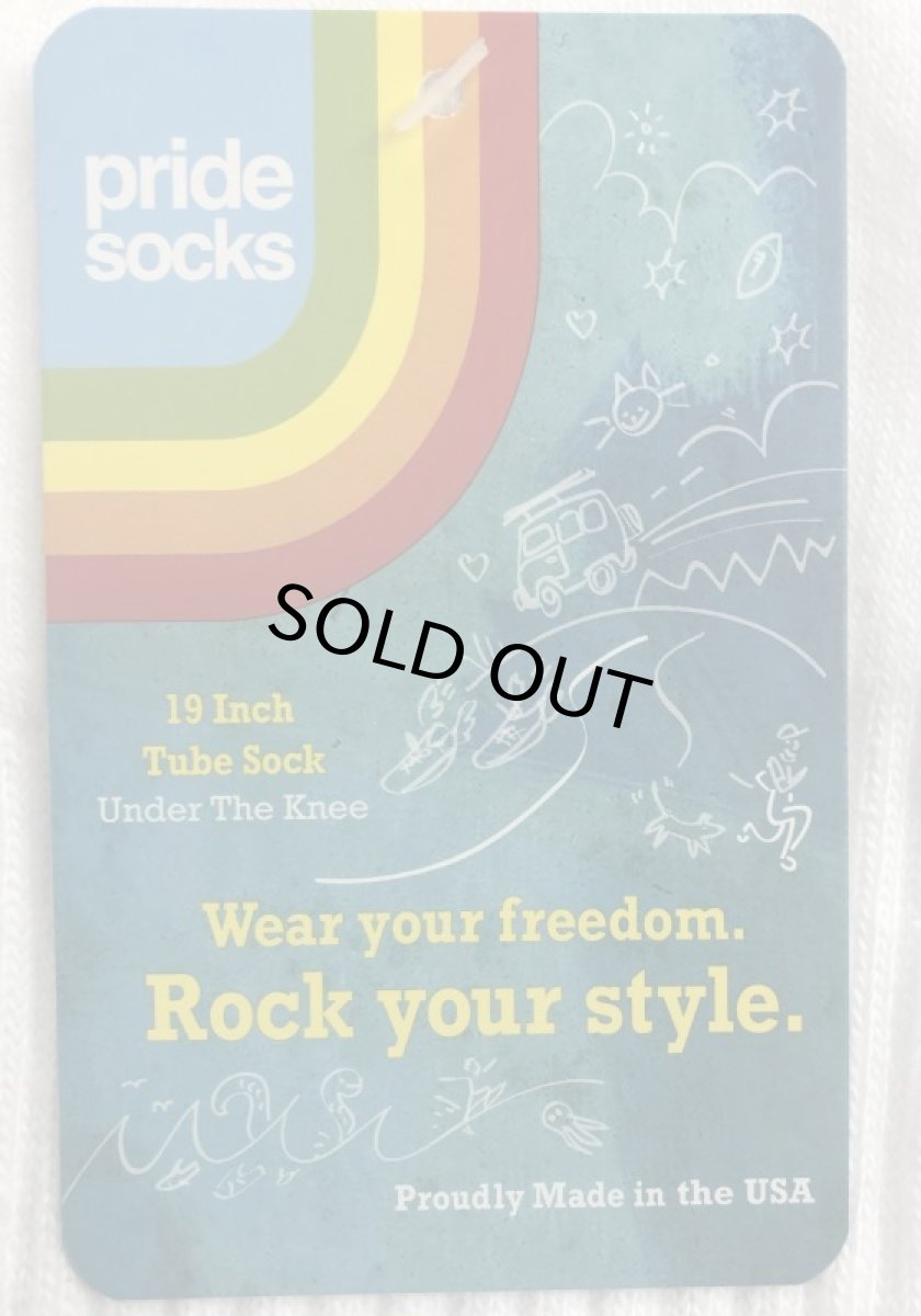 画像3: PRIDE SOCKS プライドソックス LOVE ホワイト メンズ (3)