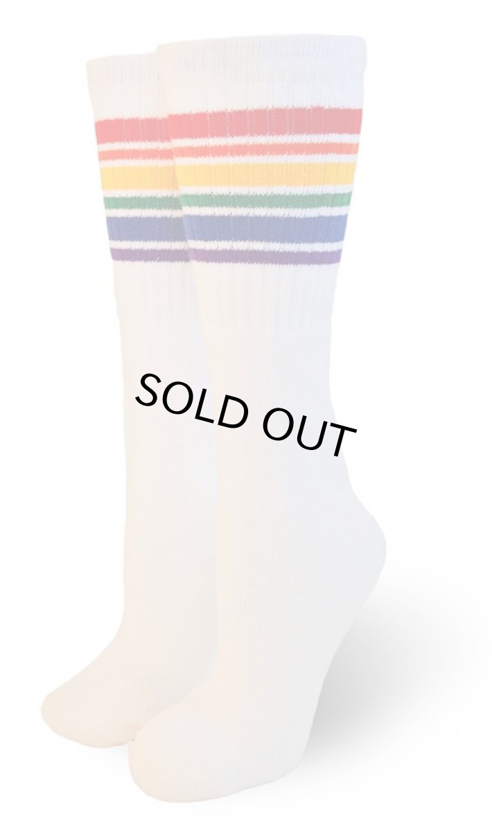 画像1: PRIDE SOCKS プライドソックス FEARLESS ホワイト メンズ (1)