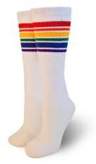 画像1: PRIDE SOCKS プライドソックス FEARLESS ホワイト メンズ (1)