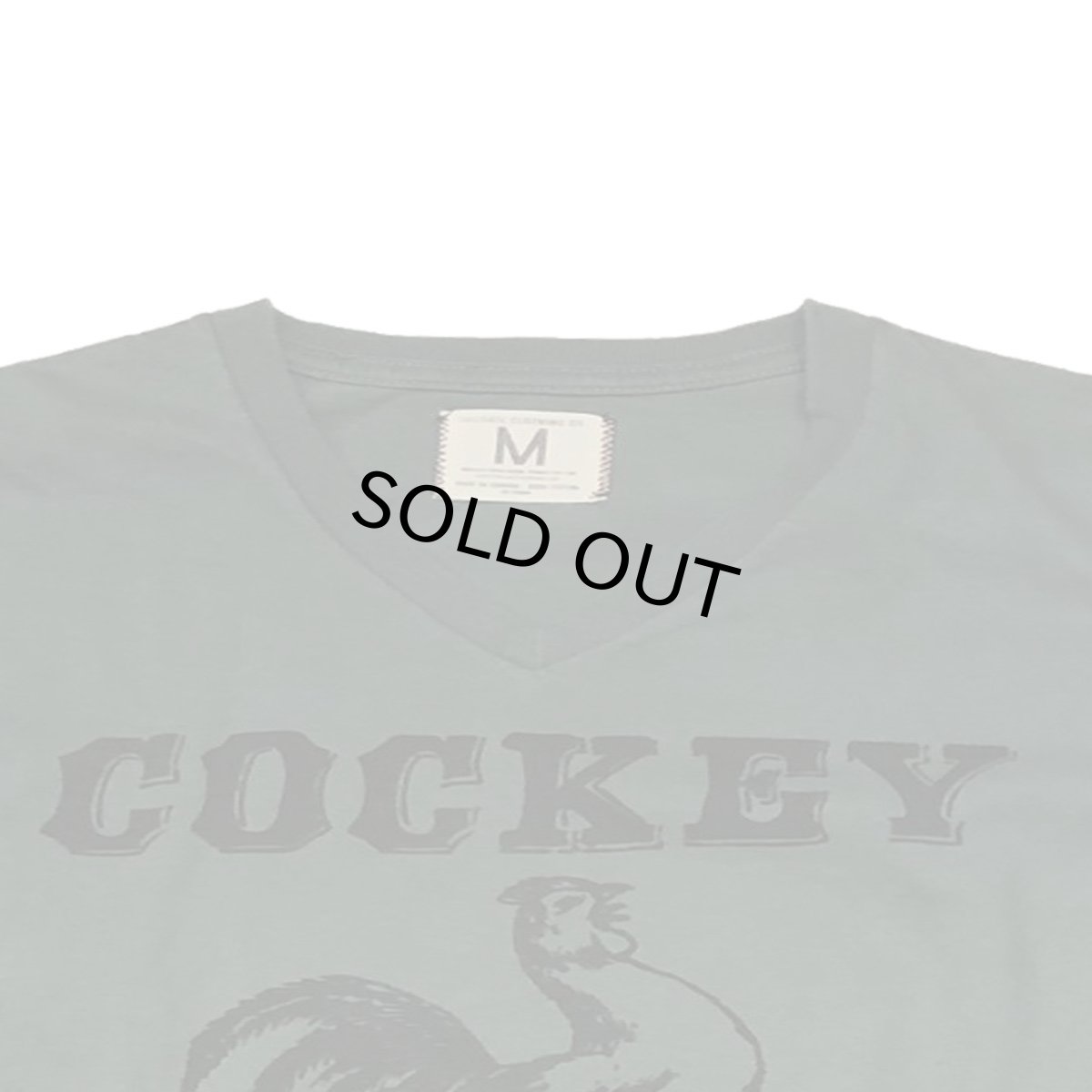 画像2: TAILGATE テイルゲート COCKEY VネックTシャツ VINTAGE GREENメンズ/レディース (2)