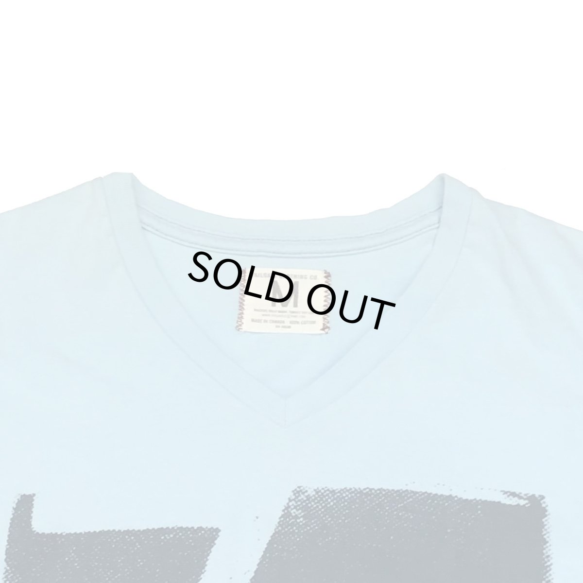 画像2: TAILGATE テイルゲート SURF VネックTシャツ LIGHT BLUE メンズ/レディース (2)