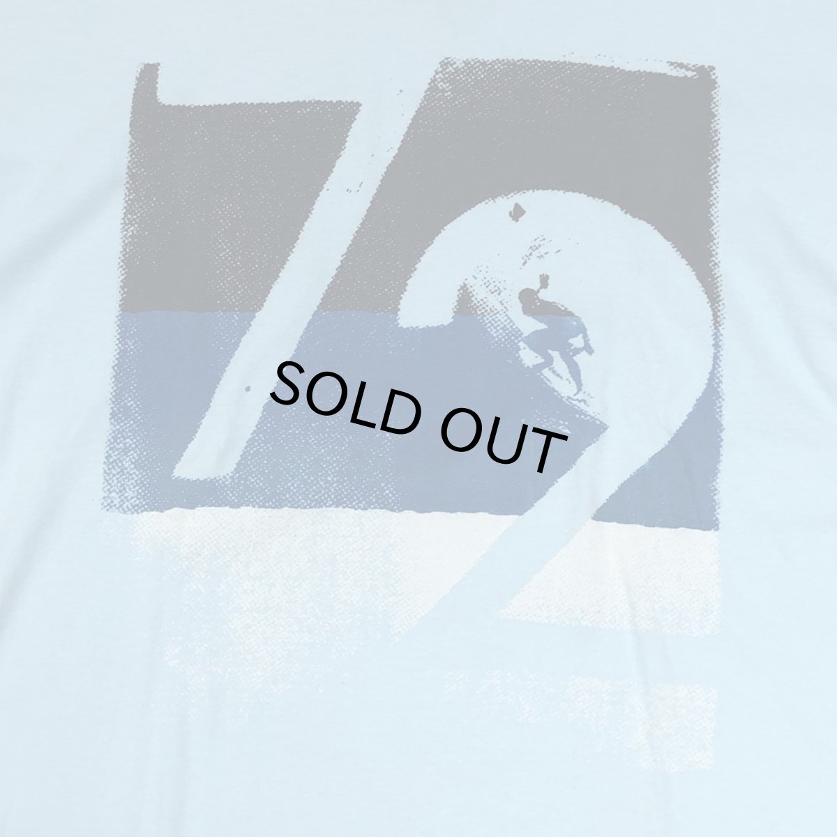 画像3: TAILGATE テイルゲート SURF VネックTシャツ LIGHT BLUE メンズ/レディース (3)