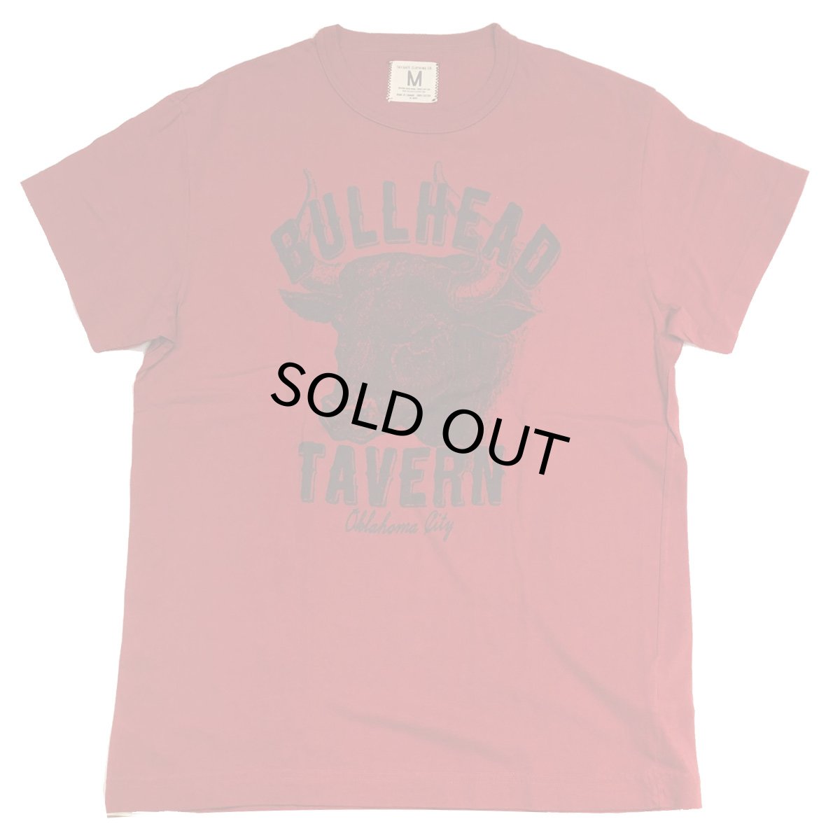 画像1: TAILGATE テイルゲートTシャツ  BULLHEAD  TEE FADED RED  メンズ レディス (1)