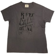 画像1: TAILGATE テイルゲート KEEP CALM and DRINK  Tシャツ GREY メンズ/レディース (1)