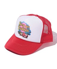 画像1: TRUKER HAT USA メッシュCAP KEEP ON TRUCKIN RED   メンズ/レディース (1)