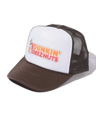 画像1: TRUKER HAT USA メッシュCAP DUNKIN DEEZNUTS BROWN  メンズ/レディース (1)