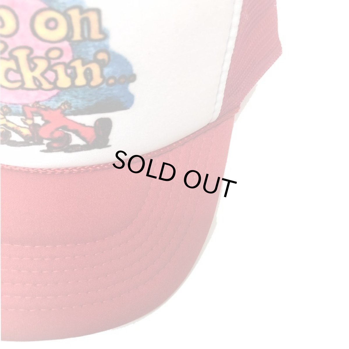 画像4: TRUKER HAT USA メッシュCAP KEEP ON TRUCKIN RED   メンズ/レディース (4)