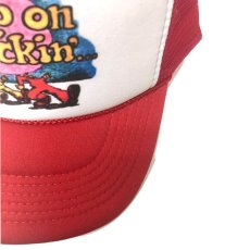 画像4: TRUKER HAT USA メッシュCAP KEEP ON TRUCKIN RED   メンズ/レディース (4)