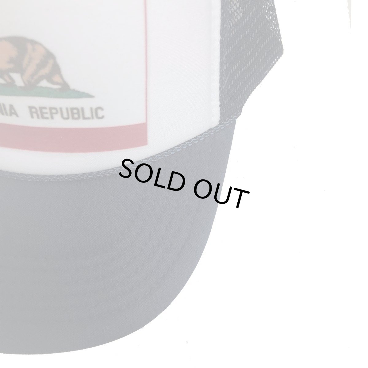 画像4: TRUKER HAT USA メッシュCAP CALIFORNIA FLAG  NAVY   メンズ/レディース (4)