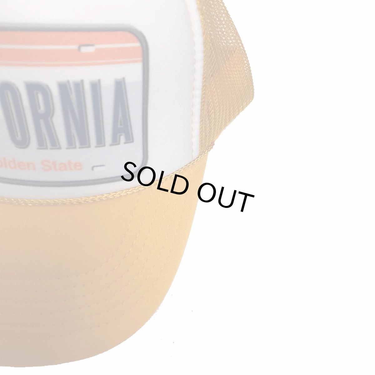 画像4: TRUKER HAT USA メッシュCAP CALIFORNIA LICENSE PLAT YELLOW   メンズ/レディース (4)