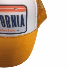 画像4: TRUKER HAT USA メッシュCAP CALIFORNIA LICENSE PLAT YELLOW   メンズ/レディース (4)