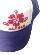 画像4: TRUKER HAT USA メッシュCAP ALOHA PURPLE  メンズ/レディース (4)