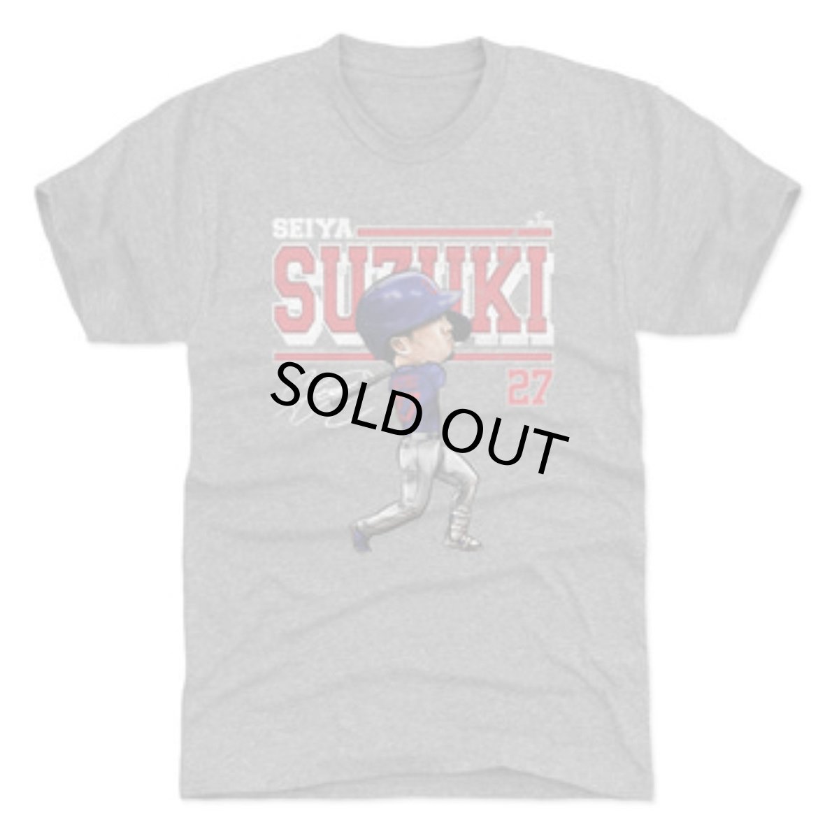 画像1: 500LAVEL MLB seiya chicago c cartoon GRAY メンズ/レディース (1)