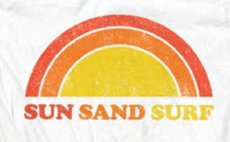 画像2: THE POSTER LIST ポスターリスト  PRINT TEE  SUN SAND SURF WHITE メンズ/レディース (2)