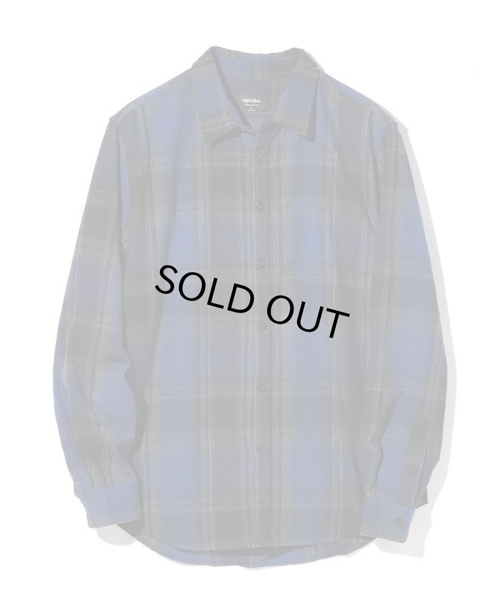 画像3: SHAKA WEAR シャカウエア オンブレチェックネルシャツ 長袖  全3色 メンズ (3)