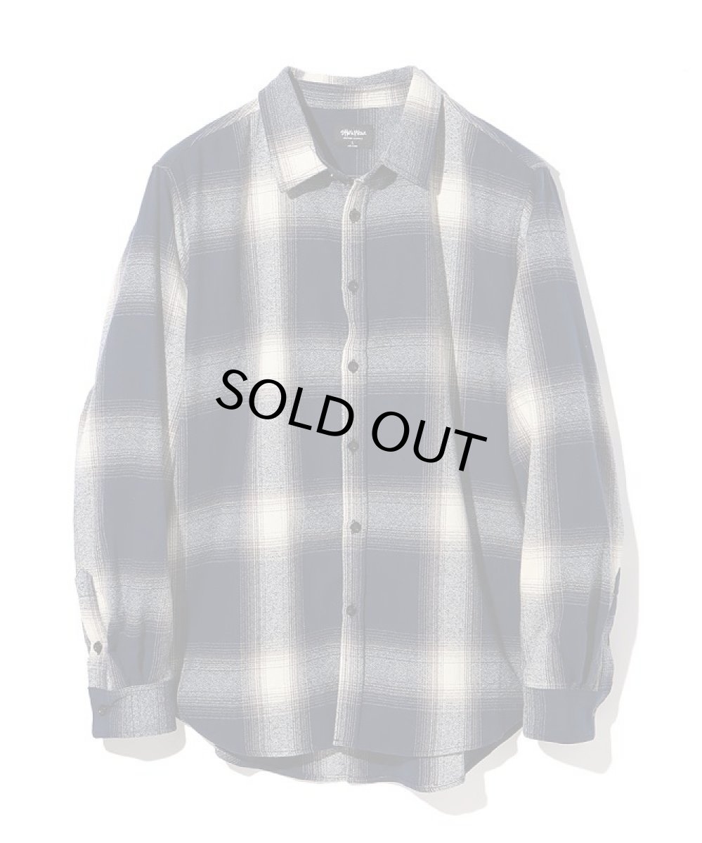 画像4: SHAKA WEAR シャカウエア オンブレチェックネルシャツ 長袖  全3色 メンズ (4)