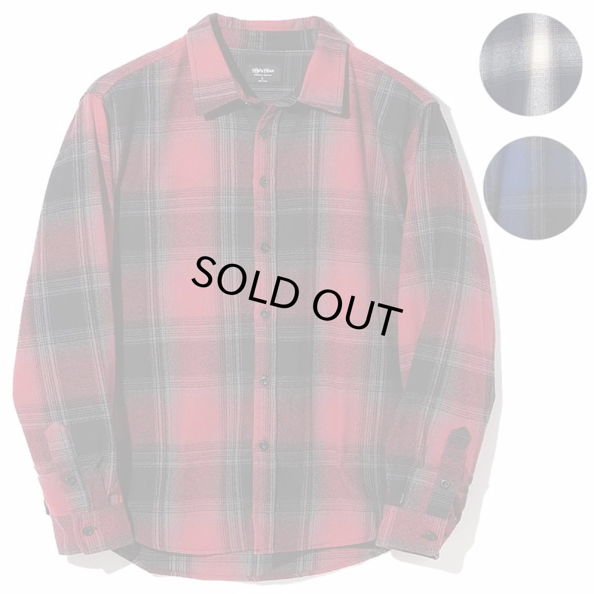 画像1: SHAKA WEAR シャカウエア オンブレチェックネルシャツ 長袖  全3色 メンズ (1)