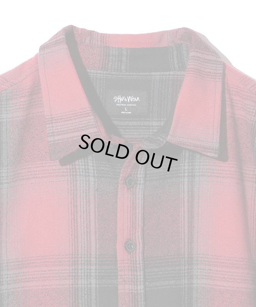 画像5: SHAKA WEAR シャカウエア オンブレチェックネルシャツ 長袖  全3色 メンズ (5)