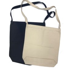 画像2: BACK HEAD バンダナプリント SHOULDER  BAG COTTON  NATURAL NAVY ショルダートートバッグ 2色 ユニセックス (2)