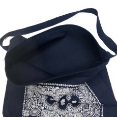 画像8: BACK HEAD バンダナプリント SHOULDER  BAG COTTON  NATURAL NAVY ショルダートートバッグ 2色 ユニセックス (8)