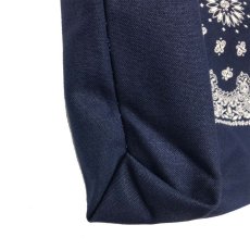 画像7: BACK HEAD バンダナプリント SHOULDER  BAG COTTON  NATURAL NAVY ショルダートートバッグ 2色 ユニセックス (7)