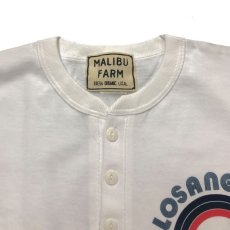 画像2: 【MALIBU FARM】LOSANGELES PRINT 3B HENLY TEE マリブファームプリント ヘンリーT  ロスアンゼルス メンズ/レディース (2)