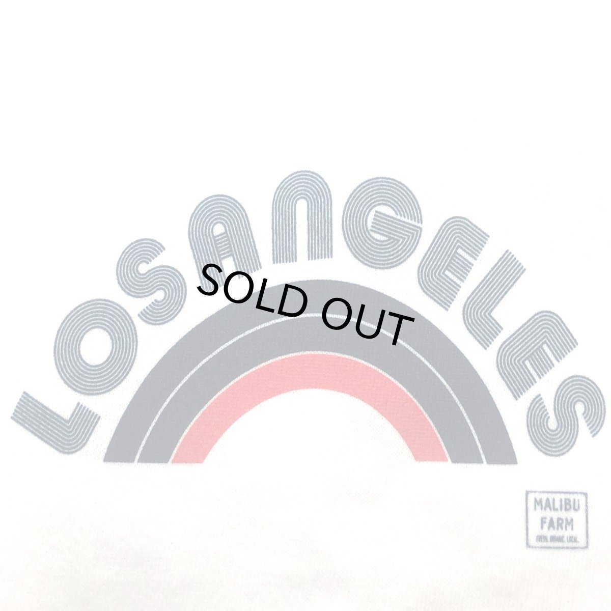 画像3: 【MALIBU FARM】LOSANGELES PRINT 3B HENLY TEE マリブファームプリント ヘンリーT  ロスアンゼルス メンズ/レディース (3)