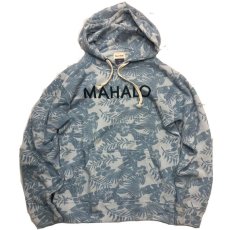 画像1: BACK HEAD バックヘッド HIBISCUS PT  HOODIE ハイビスカス MAHALO BLUE メンズ/レディース (1)