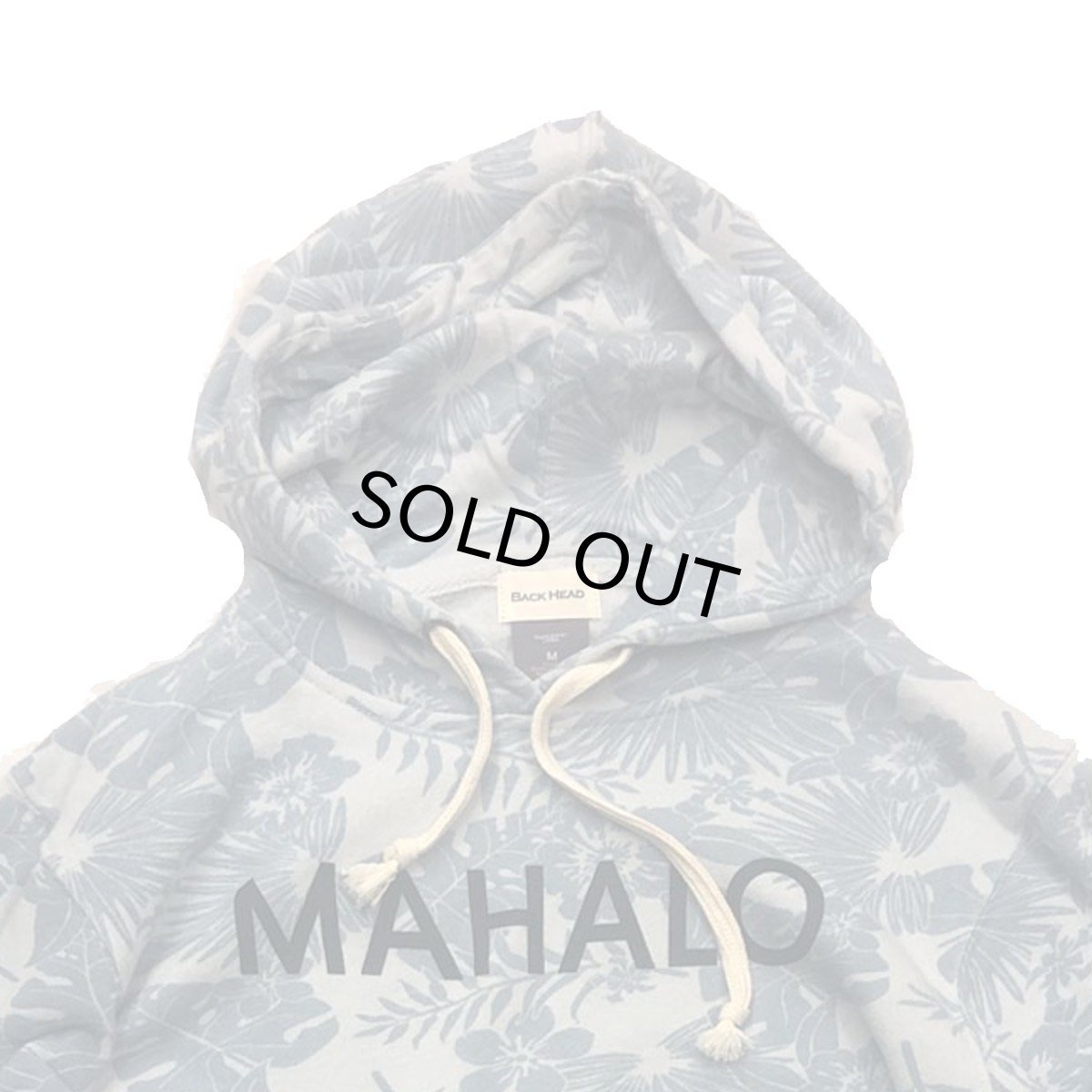 画像2: BACK HEAD バックヘッド HIBISCUS PT  HOODIE ハイビスカス MAHALO BLUE メンズ/レディース (2)