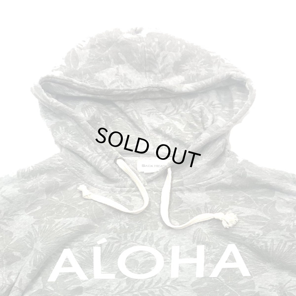 画像2: BACK HEAD バックヘッド HIBISCUS PT  HOODIE ハイビスカス ALOHA GRAY メンズ/レディース (2)