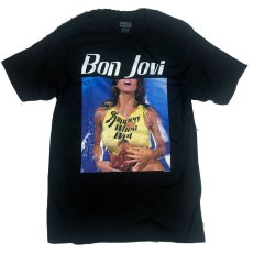 画像1: AMERICAN CLASSICS アメリカンクラシックス TEE  Bon jovi  ボン・ジョヴィBON SLIPPERY  BLK メンズ/レディース (1)