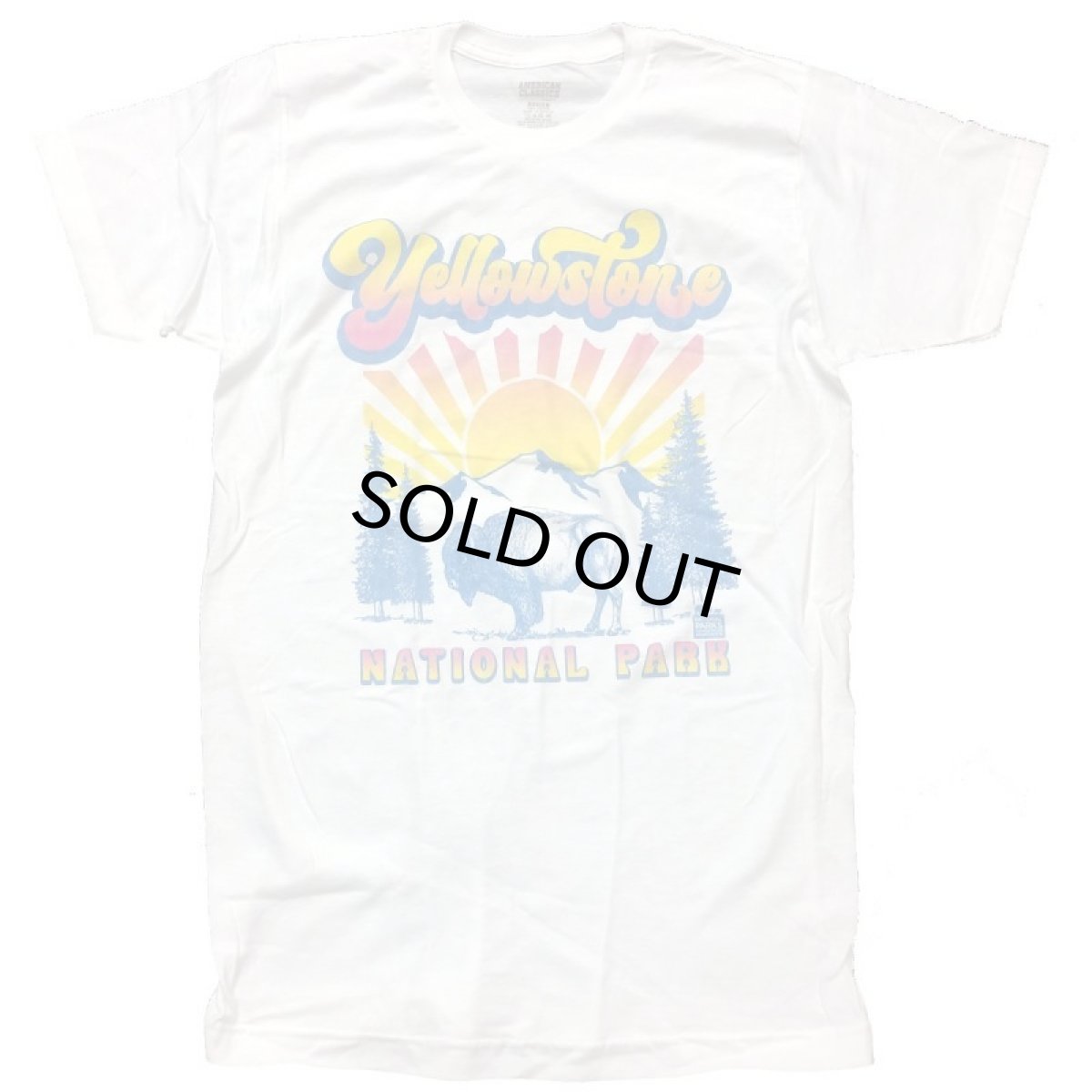 画像1: AMERICAN CLASSICS アメリカンクラシックス TEE YELLOWSTONE NATIONAL PARK イエローストーン WHT メンズ/レディース (1)