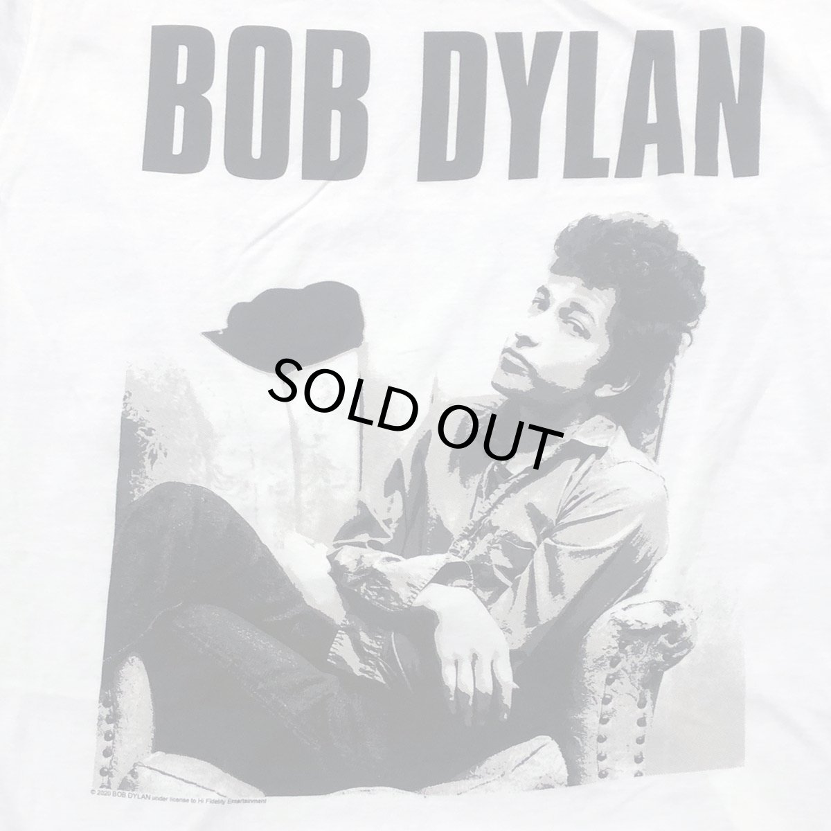 画像2: LO-HI　 BOB DYLAN ボブ・ディラン WHT メンズ/レディース (2)