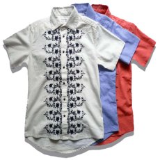 画像1: BACK HEAD バックヘッド S/S刺繍シャツ 全3色 メンズ (1)