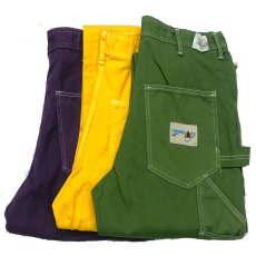 画像1: ACE DROP CLOTH エースドロップ OVER DYE ペインターパンツ 3色 パープル イエロー グリーン メンズ/レディース (1)