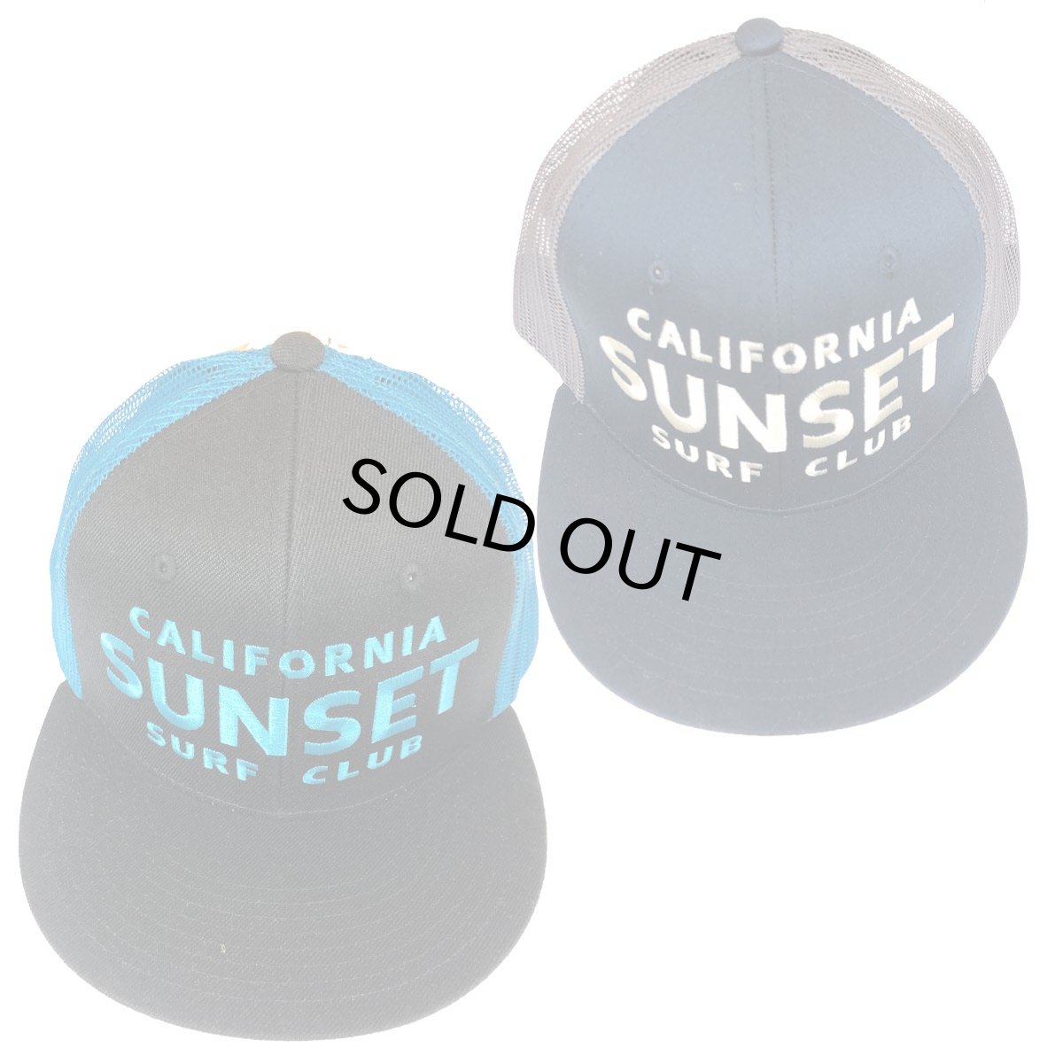 画像1: JOHNSON MOTOR【SUNSET SURF】サンセットサーフ SUNSET SURF CLUB メッシュCAP 2色  NAVYxGREY  BLKｘTEAL メンズ/レディース (1)