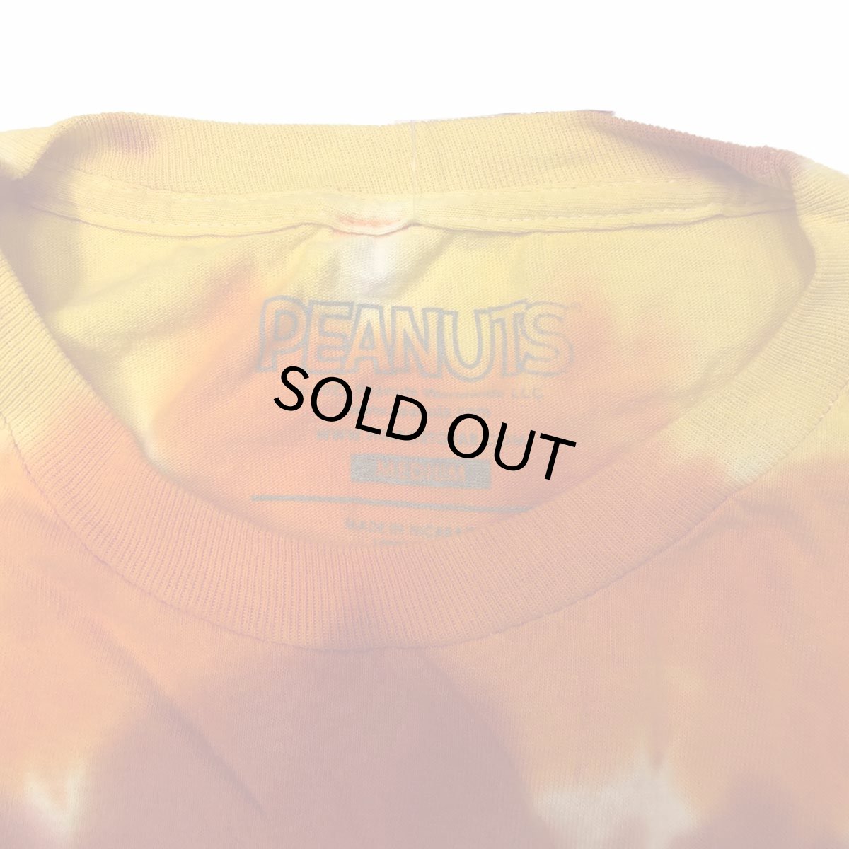 画像3: PEANUTS SNOOPYBOO SPIRAL WASH L/S ピーナッツ スヌーピー ハロウィン タイダイTYEDYE ロングスリーブTEE オレンジ メンズ/レディース (3)