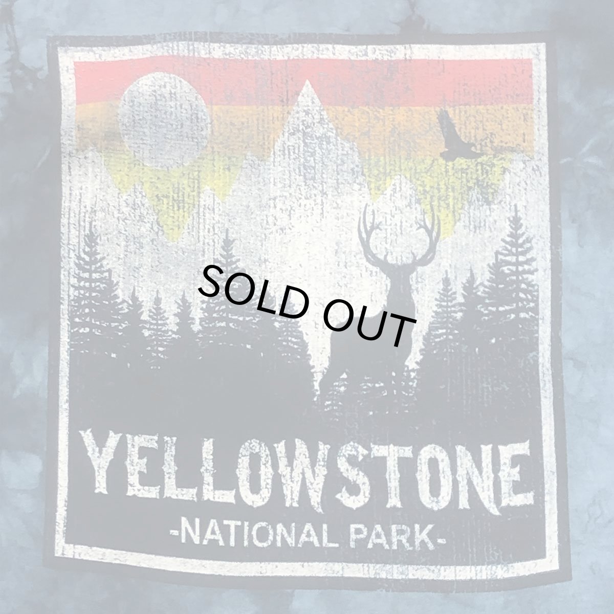 画像3: NATIONAL PARK FOUNDATION ナショナルパーク財団 YELLOWSTONE ブルー ロングスリーブ CLOUD WASH ブルー メンズ/レディース (3)