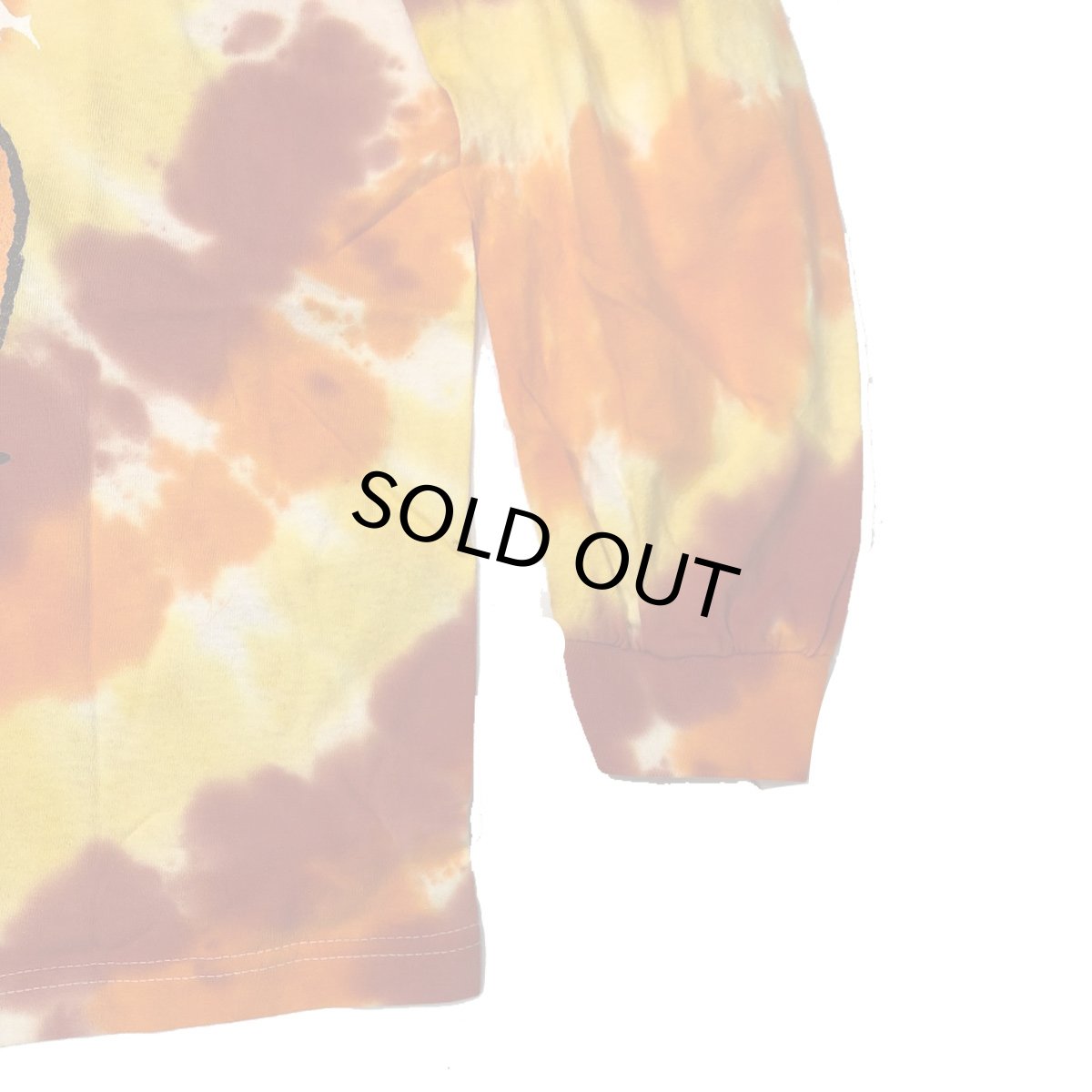 画像4: PEANUTS SNOOPYBOO SPIRAL WASH L/S ピーナッツ スヌーピー ハロウィン タイダイTYEDYE ロングスリーブTEE オレンジ メンズ/レディース (4)