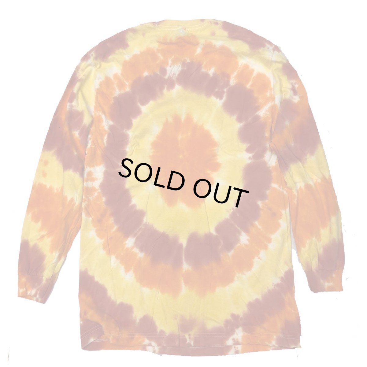 画像5: PEANUTS SNOOPYBOO SPIRAL WASH L/S ピーナッツ スヌーピー ハロウィン タイダイTYEDYE ロングスリーブTEE オレンジ メンズ/レディース (5)