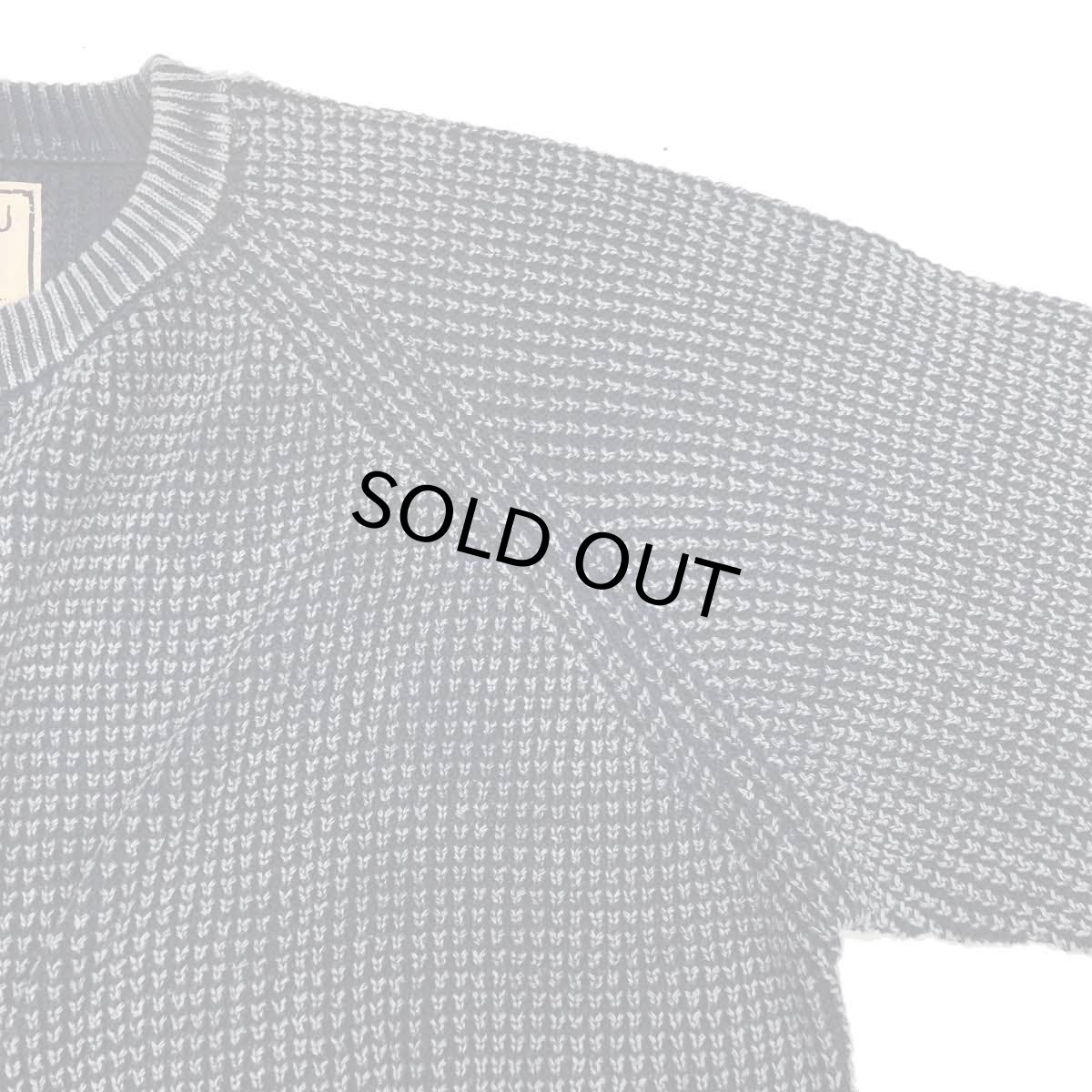 画像6: MALIBU FARM マリブファーム  パウダーブリーチ加工 ラグラン ワッフルニット 全3色 メンズ/レディース (6)