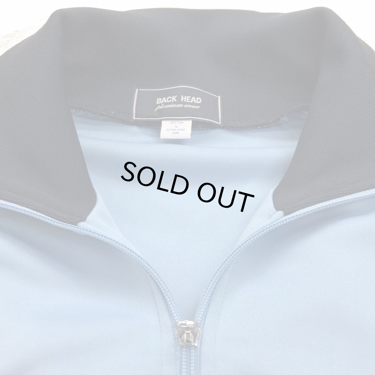 画像2: BACK HEAD バックヘッド 7.0オンス スムース ラグランスリーブ トラック ジャケット 2色 SAX BEIGE メンズ / レディース (2)